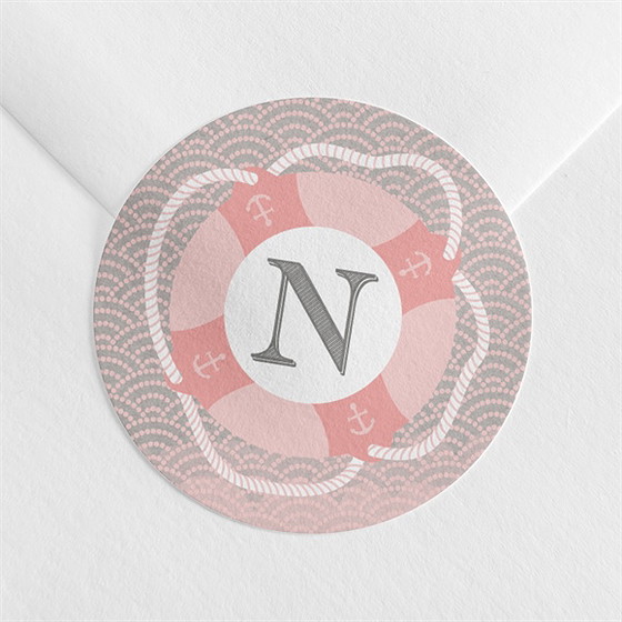 Sticker baptême forme originale