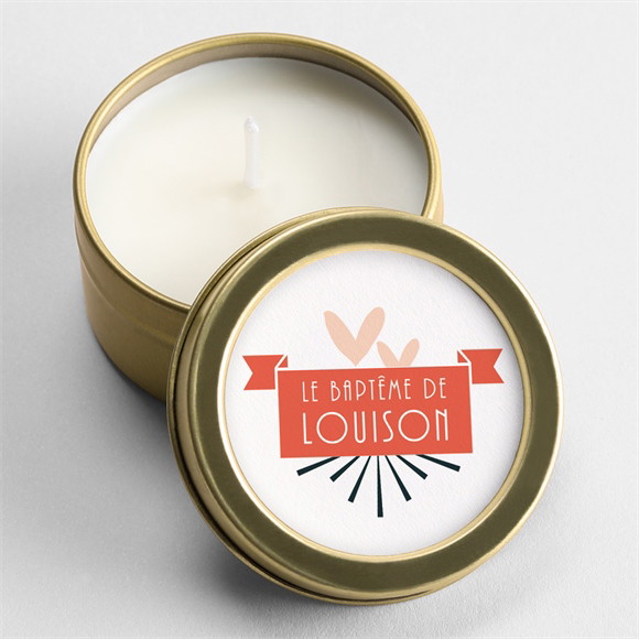Bougie baptême Petit Photomaton réf.N360776