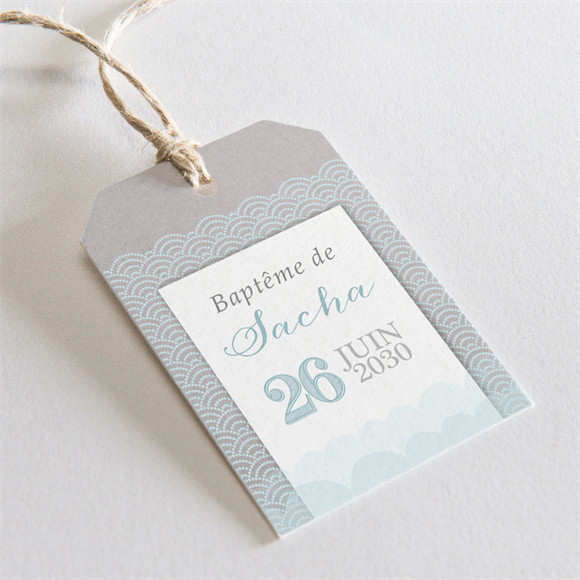 Etiquette baptême Baptême scandinave réf.N291185