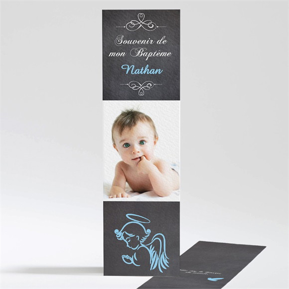 Signet baptême Ange et ardoise réf.N201273