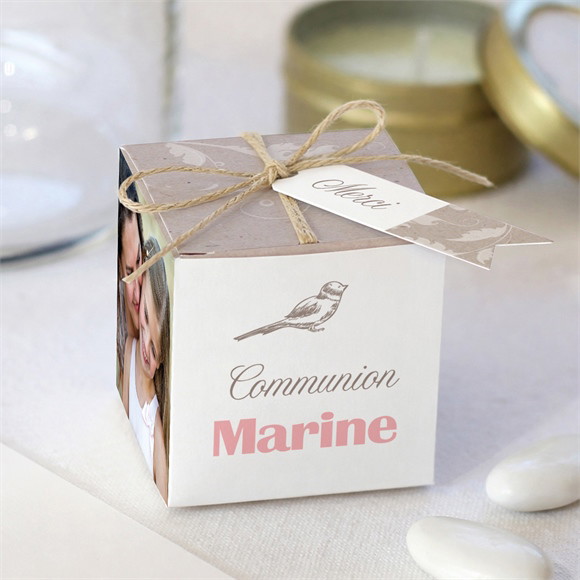Boîte de dragées communion Jolie annonce réf.N340440