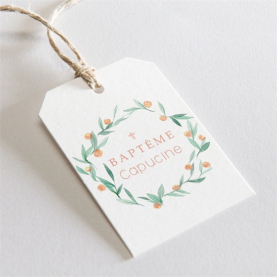 Etiquette baptême jolie poésie