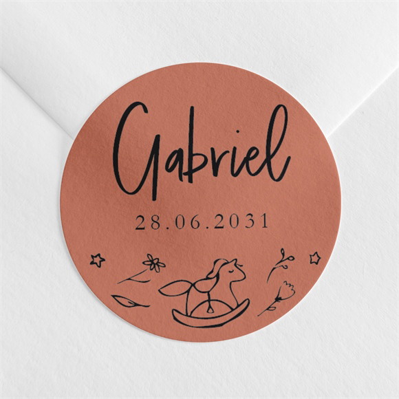 Sticker naissance Jolie Farandole réf.N360829