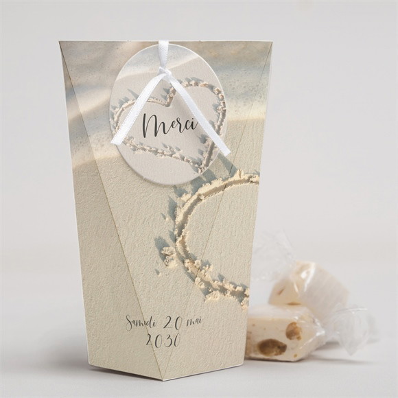 Boîte surprise mariage Dans le Sable réf.N520103