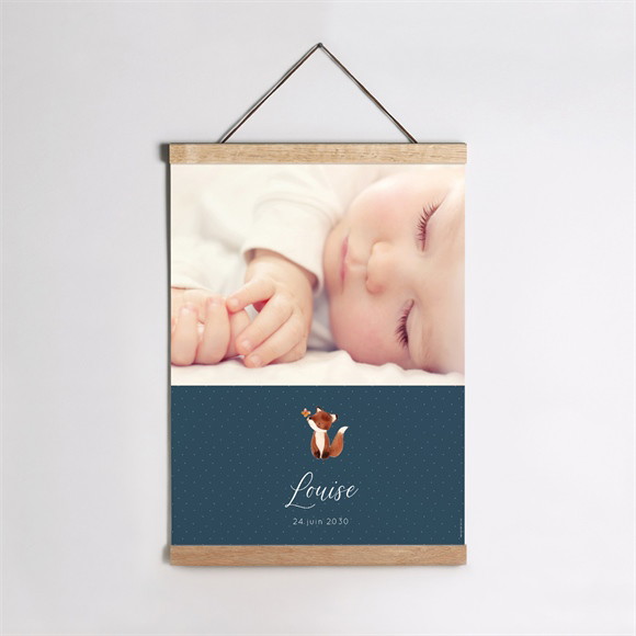 Affiche naissance Joli Renard réf.N26059