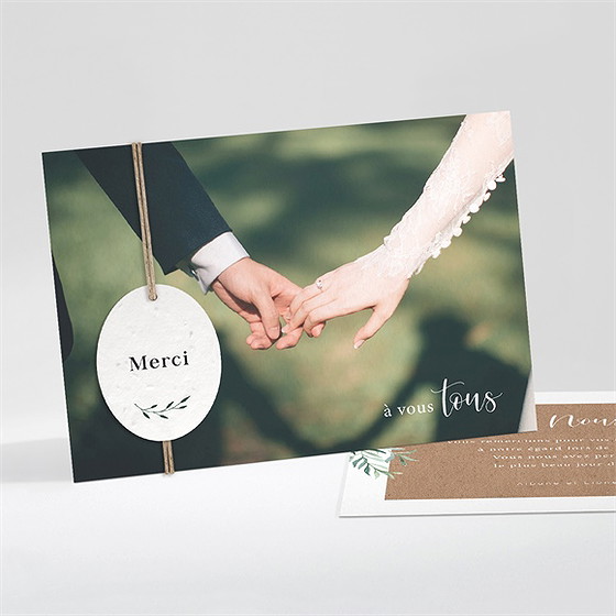 Remerciement mariage let love grow !