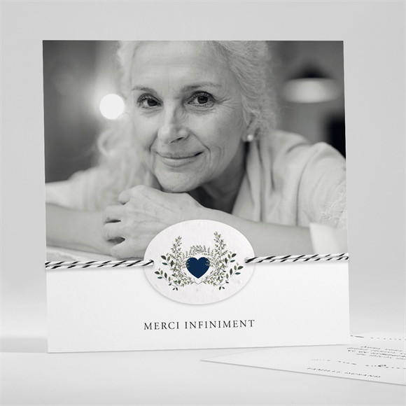 Remerciement décès Tant de souvenirs ensemencé réf.N351271