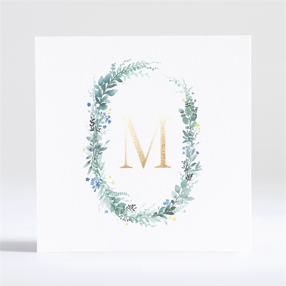 Remerciement décès Bel Apaisement Dorure réf.N351275