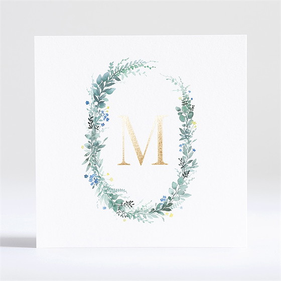 Remerciement décès bel apaisement dorure