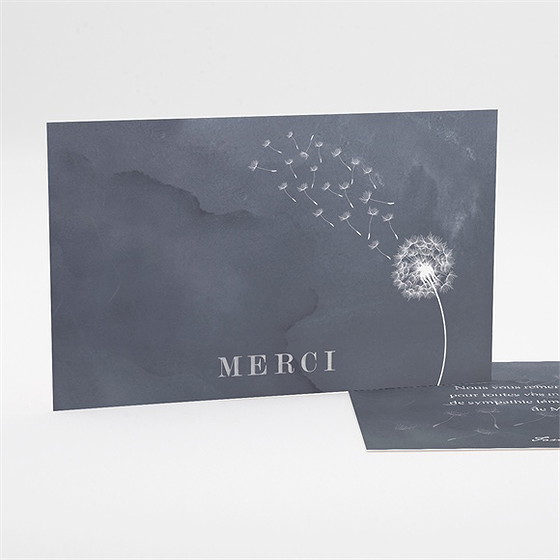 Remerciement décès recueillement dorure