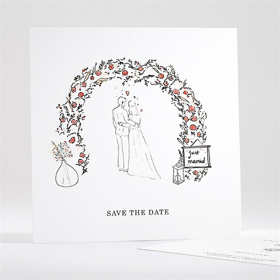 Save the Date mariage belle intimité