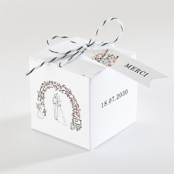 Boîte de dragées mariage Belle Intimité réf.N340380