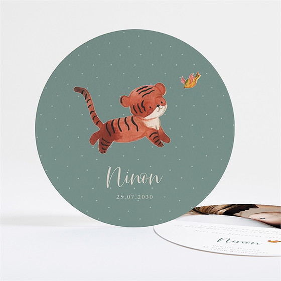 Faire-part naissance petit tigrou