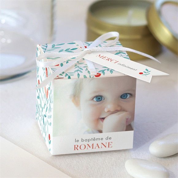 Boîte de dragées baptême Féerie réf.N340469