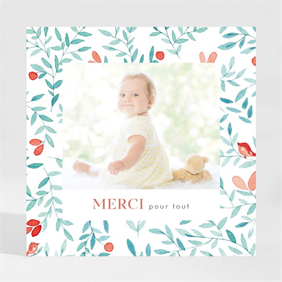 Remerciement baptême Féerie réf.N3001815