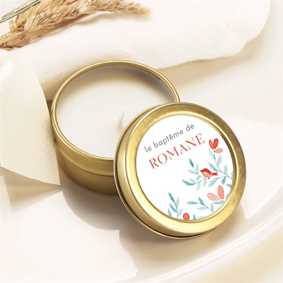 Bougie baptême Féerie réf.N360847