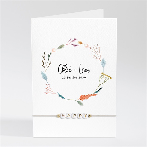 Menu mariage Art Champêtre bracelet réf.N401858