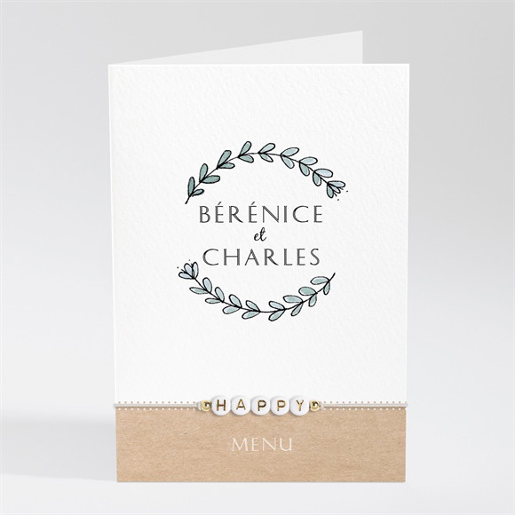 Menu mariage Avec programme bracelet réf.N401859