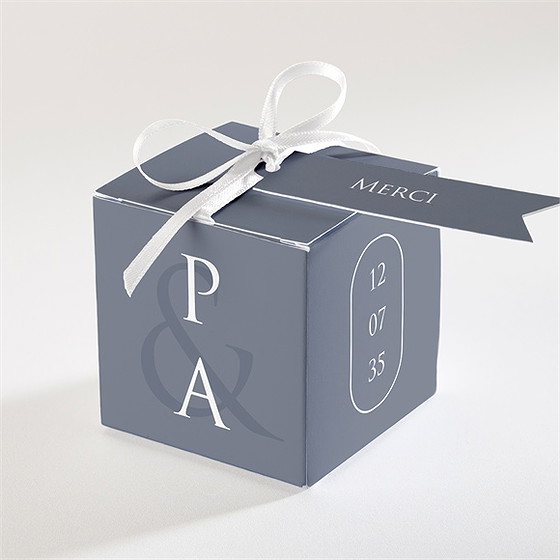 Boîte de dragées mariage reliefs