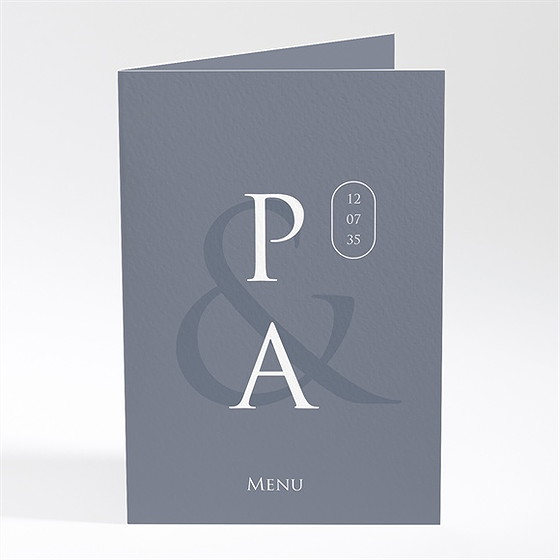 Menu mariage reliefs