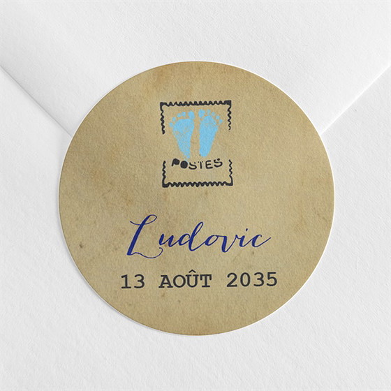 Sticker naissance mon petit passeport