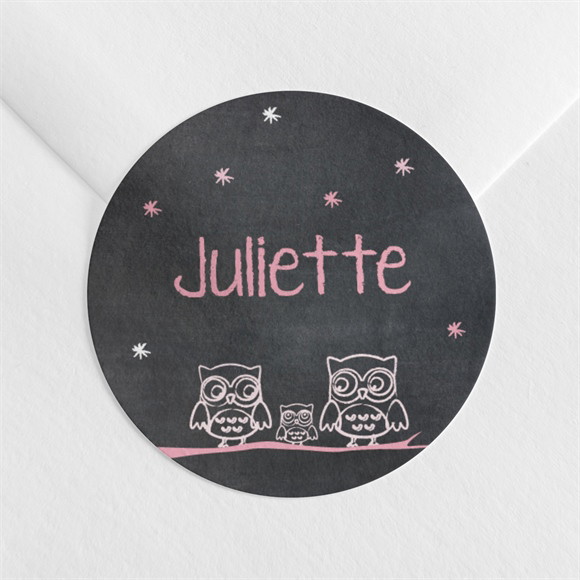 Sticker naissance Elle est si Chouette! réf.N360933