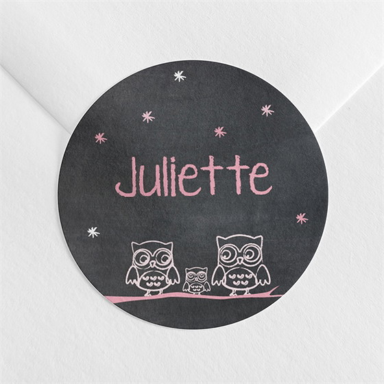 Sticker naissance elle est si chouette!