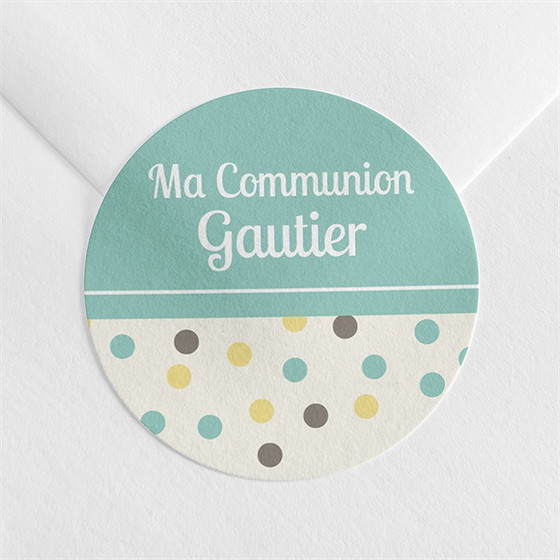 Sticker communion jolie fête
