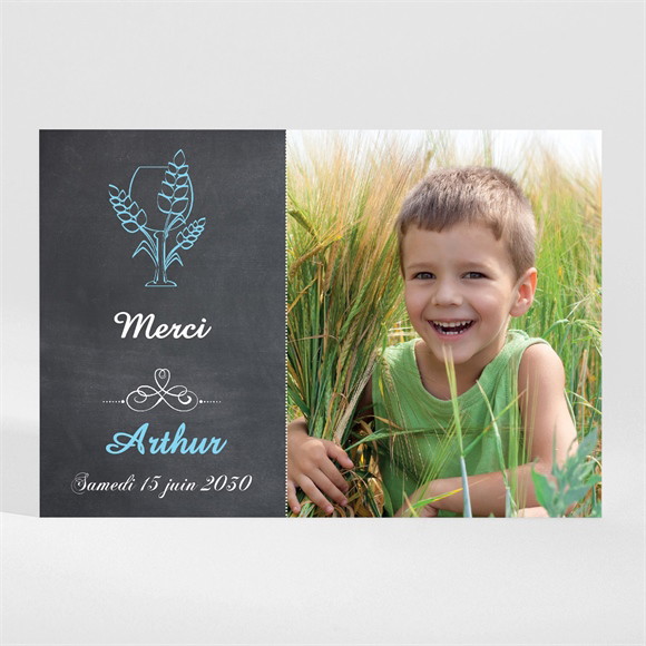 Remerciement communion Coupe et épis de blé magnet réf.N11089