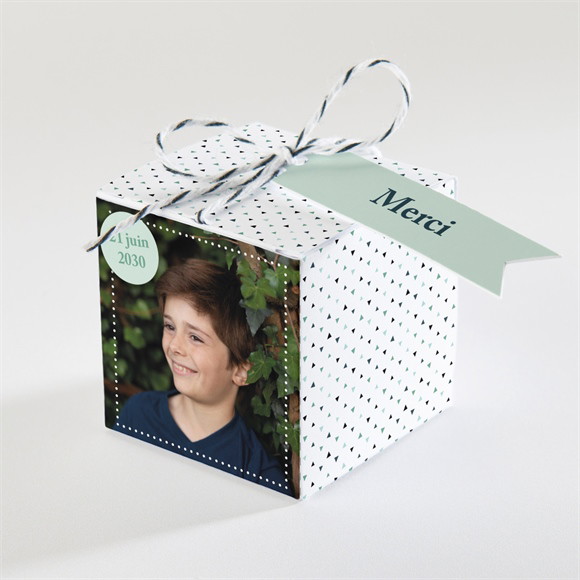 Boîte de dragées communion Moderne chic réf.N340475