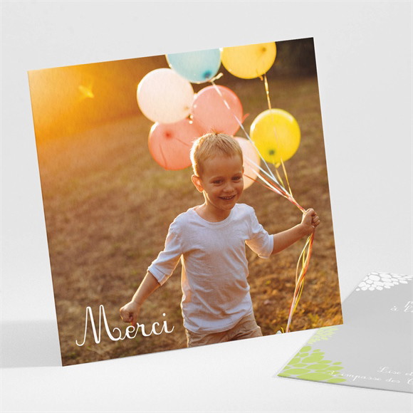 Remerciement communion Cadre gris et lumière réf.N301396