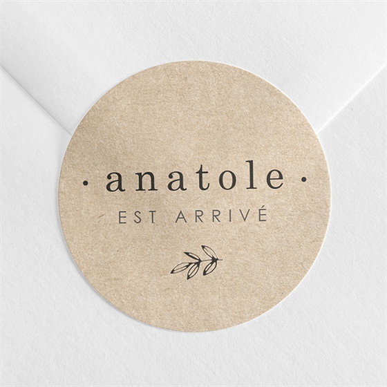 Sticker naissance signes de douceur