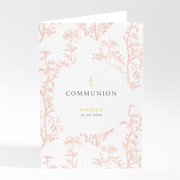 Menu communion Gravures végétales réf.N401863