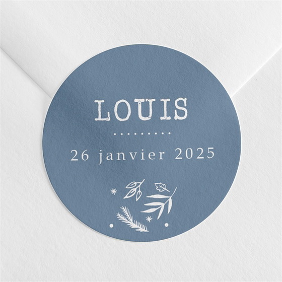 Sticker naissance 4 belles photos