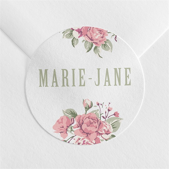 Sticker naissance champêtre nature