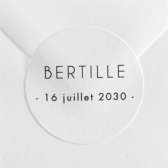 Sticker naissance portrait intimiste