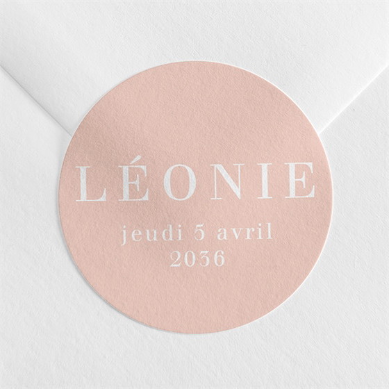 Sticker naissance sa gravure