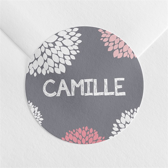 Sticker naissance nature et pastel photo