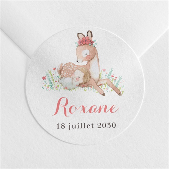 Sticker naissance A l'ombre du faon réf.N3601058
