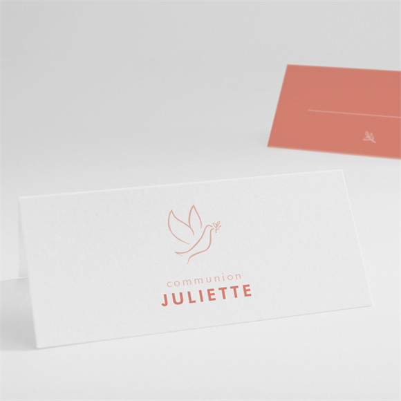 Marque-place communion Colombe dorée réf.N440849