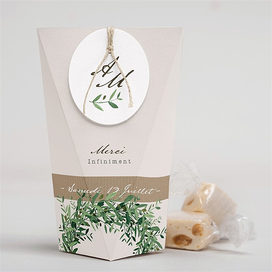 Boîte surprise mariage ronde de bonheur