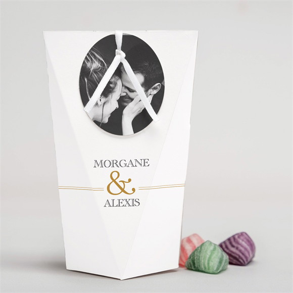 Boîte surprise mariage Lettre moderne réf.N520125