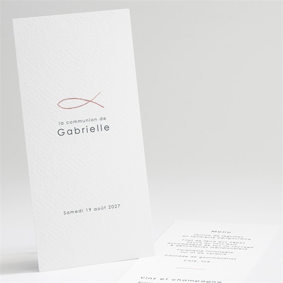 Menu communion Jour Sacré réf.N221213