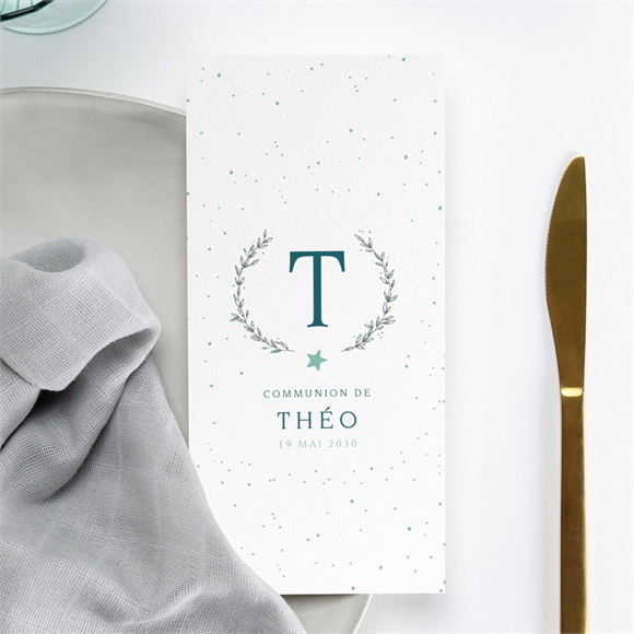 Menu communion Ma couronne réf.N221215