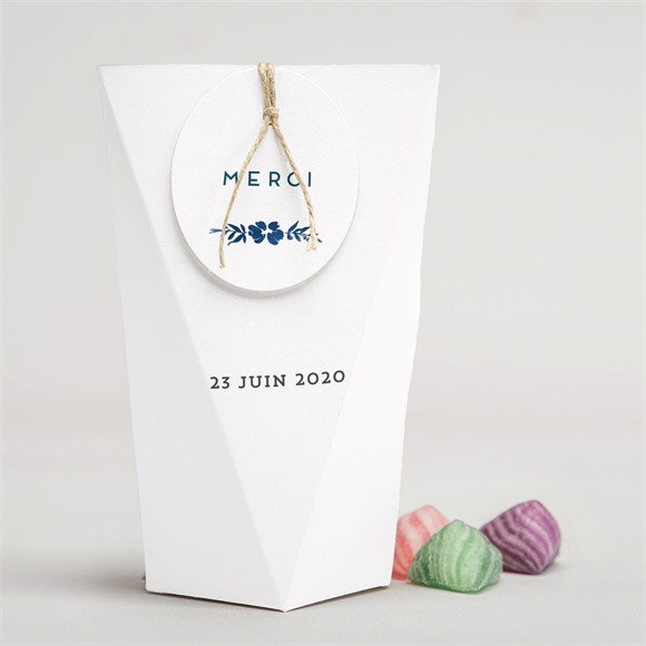Boîte surprise mariage Aquarelle bleue réf.N520138