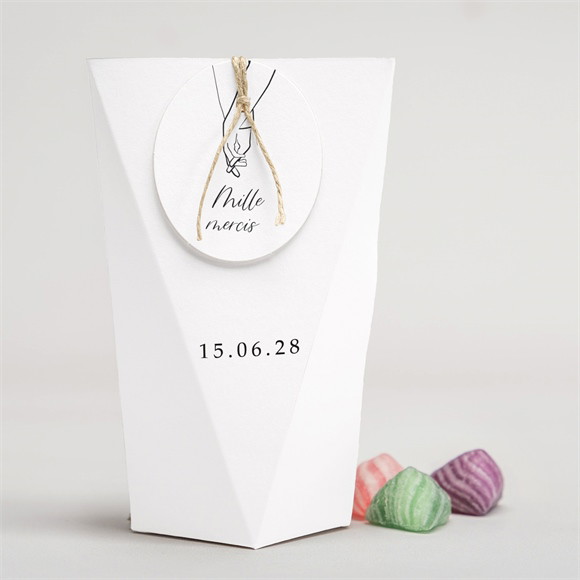 Boîte surprise mariage Belle Esquisse réf.N520140