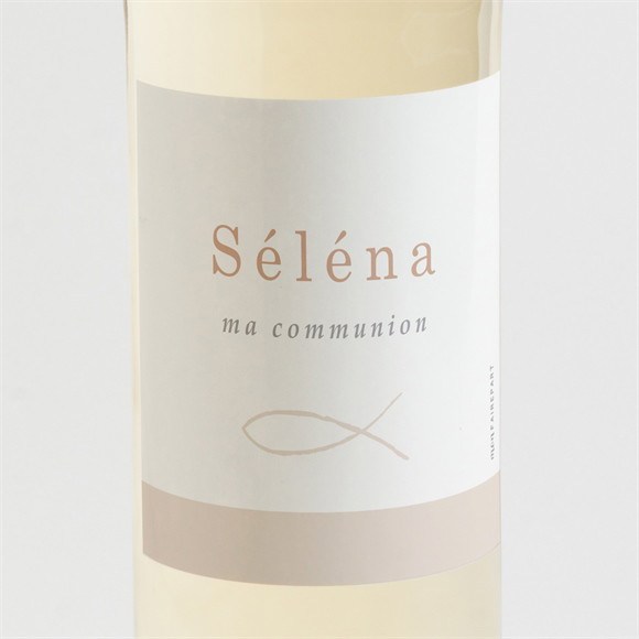 Etiquette de bouteille communion Pourpre réf.N3001847