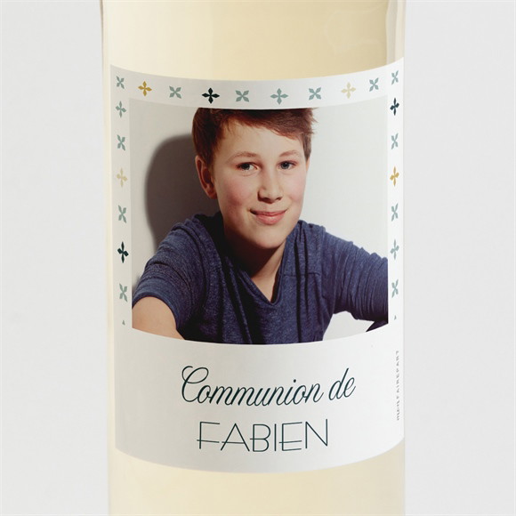 Etiquette de bouteille communion Ambiance art déco réf.N3001852