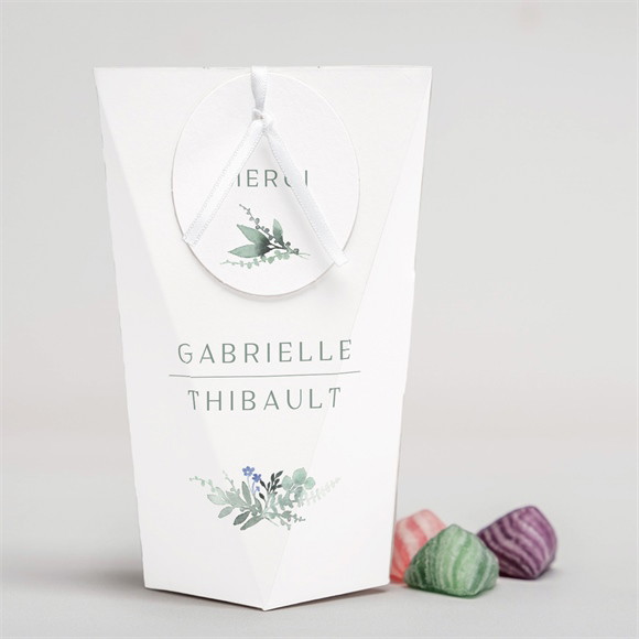 Boîte surprise mariage Poésie d'Aquarelle réf.N520153