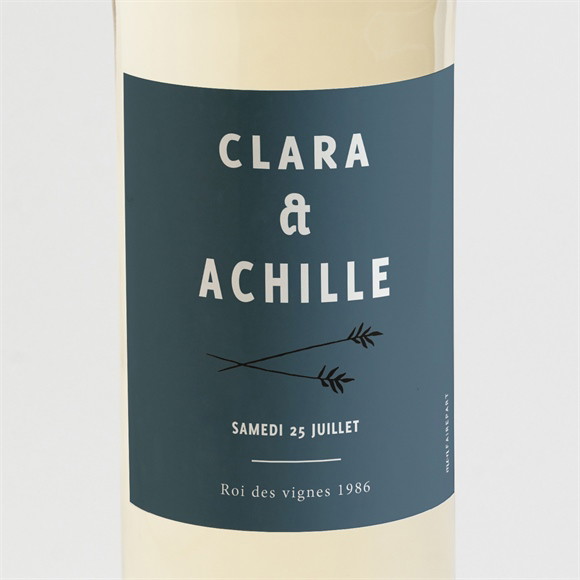 Etiquette de bouteille mariage Esquisse réf.N3001857